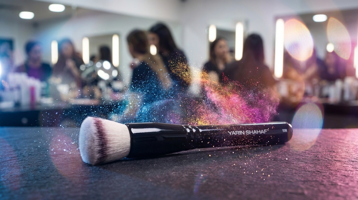 הסוד לבסיס מושלם: למה מברשת 538 של ירין שחף היא השדרוג שתיק האיפור שלך חייב